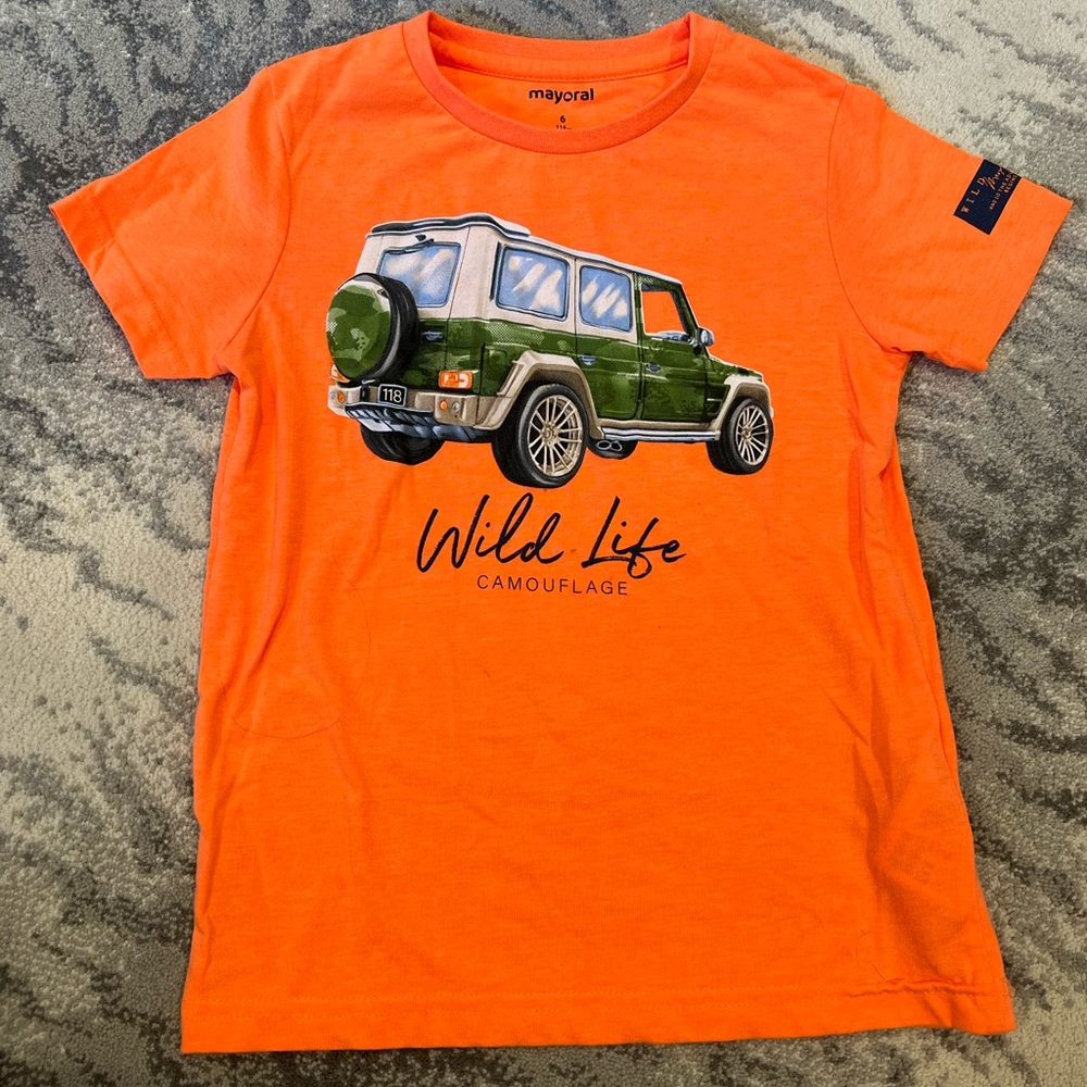 Boys mayoral orange tee